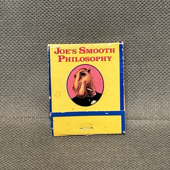 1991 Joe Camel Matchbook Smooth Philosophy RJ RENYNODS Tobacco CAMEL Cigarettes - Picture 1 of 11